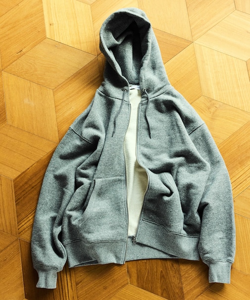 COMFORT HEATHER ヴィンテージライク 裏毛 ジップパーカー