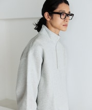 COMFORT HEATHER ヴィンテージライク 裏毛 ハーフジップスウェット