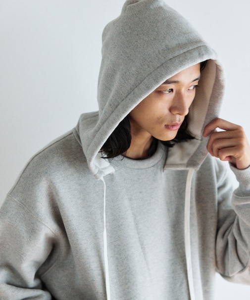 COMFORT HEATHER ヴィンテージライク 裏毛後付けフーディ