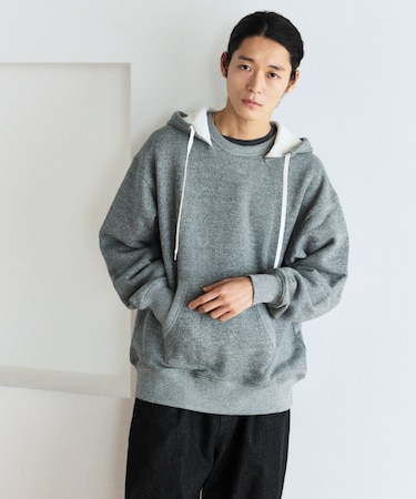 COMFORT HEATHER ヴィンテージライク 裏毛後付けフーディ
