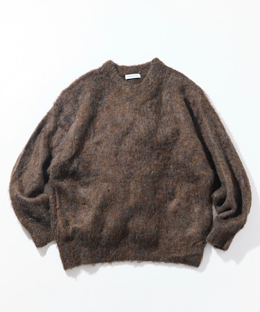 シャギーニット クルーネック プルオーバー
