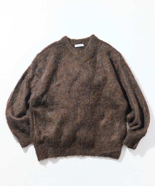 シャギーニット クルーネック プルオーバー