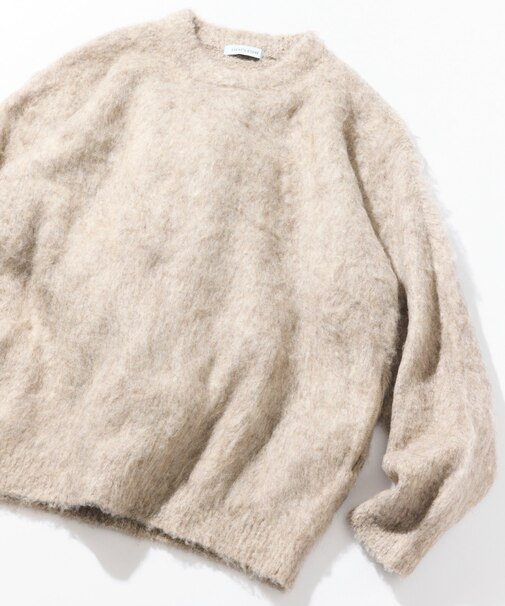 シャギーニット クルーネック プルオーバー
