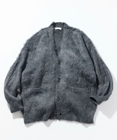 シャギーニット リラックスカーディガン