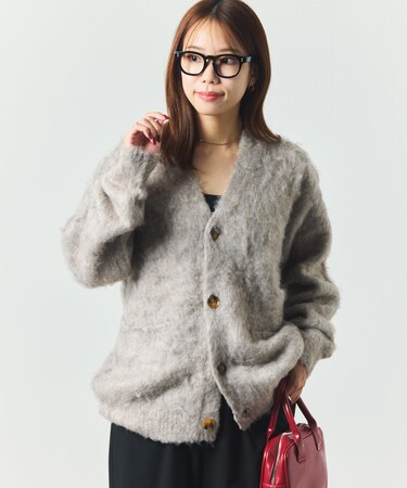 シャギーニット リラックスカーディガン