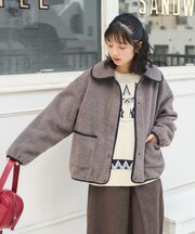 丸襟 カットボアジャケット