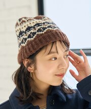 ノルディック柄 ニットキャップ