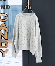 フラワー プリントスウェット／小花柄スウェット＜セットアップ対応＞