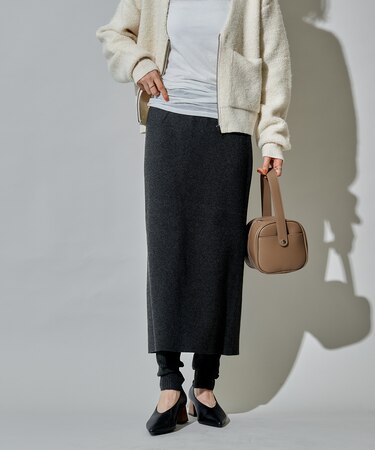 ニットスカート レギンス ドッキングセット