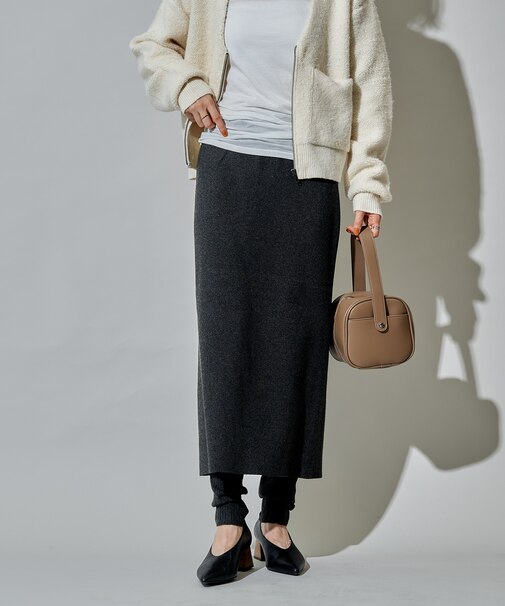 ニットスカート レギンス ドッキングセット