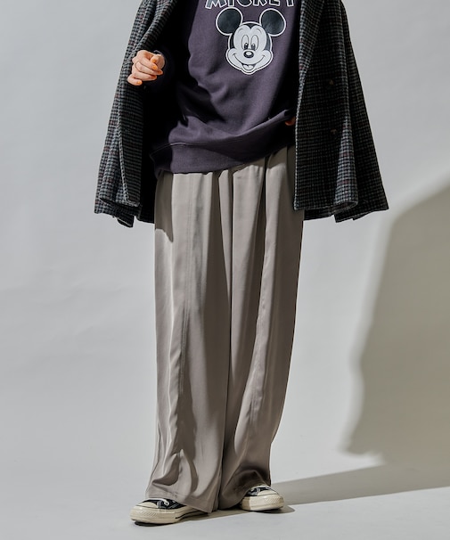 ヴィンテージ サテンライク イージーパンツ