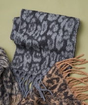 アニマル柄 ボリュームマフラー