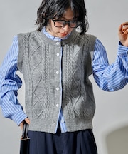 シャツドッキング ケーブル ニットベスト