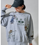 ペイティング カレッジプリント スウェット