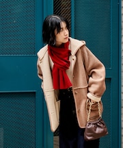 リバーシブル フード コーデュロイボアジャケット