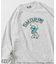SMURFS フロッキープリント クルーネックスウェット