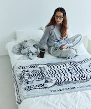 別注 FLANNEL FLEECE BLANKET フランネル フリースブランケット