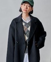 ウールブレンド リバー ダブル ジャコット