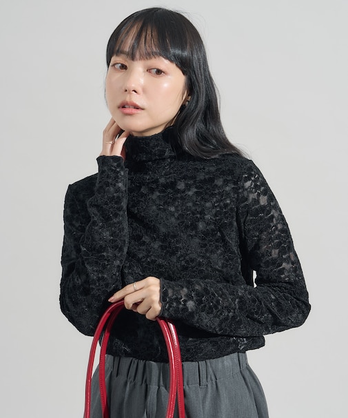 起毛レーストップス