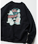 リラックスフィット バックプリント クルーネック スウェット / CATS GHOST 【限定展開】