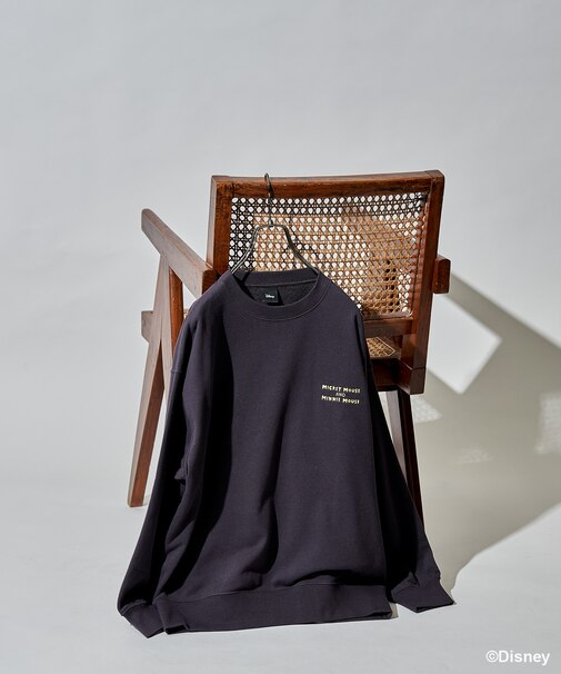 【MICKEY MOUSE】レトロ バッグプリントスウェット
