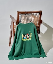 【MICKEY MOUSE】レトロ バッグプリントスウェット