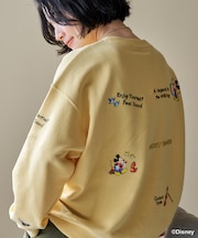 ＜新色追加＞【MICKEY MOUSE】レトロ 刺繍スウェット