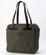 Rugged Twill Tote Bag With Zipper