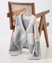 ミックスヤーン ワントーンニットカーディガン