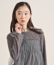 ベロアジャージ チュールドッキングトップス