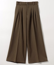 ベルト付き タックワイドパンツ