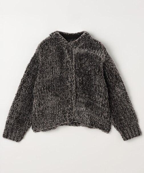 ファー ニット コート