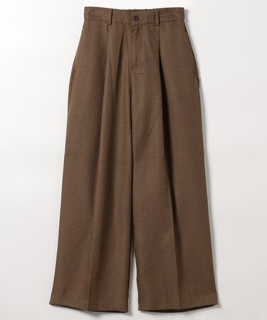 杢チェックパンツ＜セットアップ対応＞