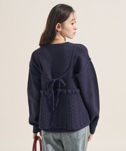 【セットアイテム】ケーブル ビスチェ ニットセット