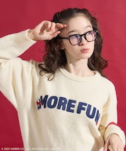 【11月6日12:00～販売開始】「HELLO KITTY」 サガラ刺繍 ロゴ ニット