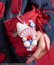 【11月6日12:00～販売開始】「HELLO KITTY」かくれんぼ 扇子 キーチャーム