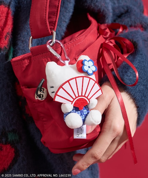 【11月6日12:00~販売開始】「HELLO KITTY」かくれんぼ 扇子 キーチャーム