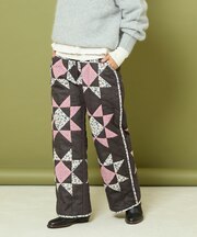 インド 星柄 キルティングパンツ