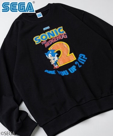 別注 SONIC THE HEDGEHOG 2 /ソニック・ザ・ヘッジホッグ 2 クルーネックスウェット