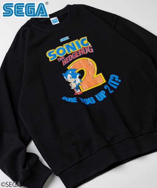 別注 SONIC THE HEDGEHOG 2 /ソニック・ザ・ヘッジホッグ 2 クルーネックスウェット