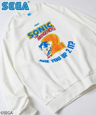 別注 SONIC THE HEDGEHOG 2 /ソニック・ザ・ヘッジホッグ 2 クルーネックスウェット