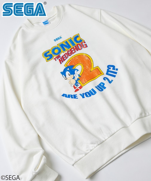 別注 SONIC THE HEDGEHOG 2 /ソニック・ザ・ヘッジホッグ 2 クルーネックスウェット