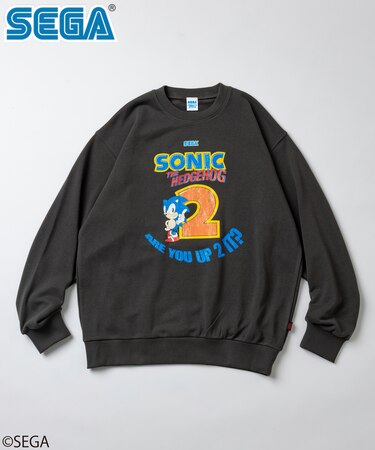別注 SONIC THE HEDGEHOG 2 /ソニック・ザ・ヘッジホッグ 2 クルーネックスウェット