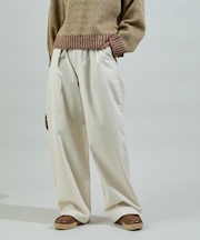 ウォーム 紐付きイージーパンツ