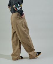 ウォーム 紐付きイージーパンツ