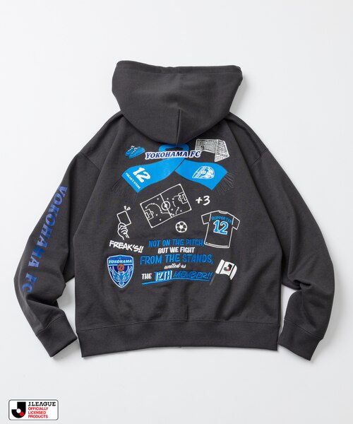 J.LEAGUE×FREAK'S STORE ZIPHOODIE J.LEAGUE × FREAK'S STORE 別注SUPPORTERS ZIP HOODIE【横浜FC