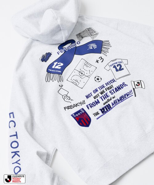 FREAK'S STORE×Jリーグコラボ 清水エスパルス　ジップフーディー J.LEAGUE × FREAK'S STORE 別注SUPPORTERS ZIP HOODIE【清水エスパルス
