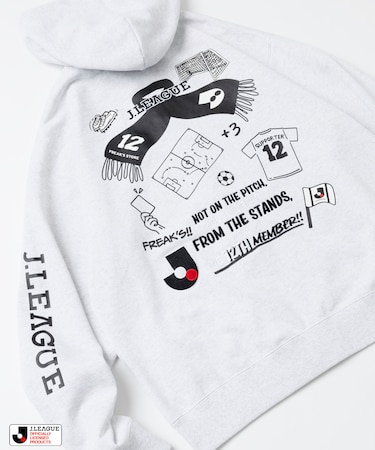 J.LEAGUE × FREAK’S STORE 別注SUPPORTERS ZIP HOODIE【Jリーグオフィシャル】