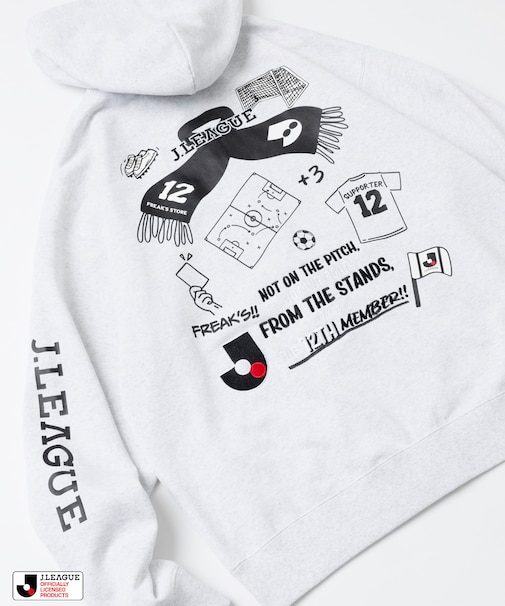 J.LEAGUE × FREAK’S STORE 別注SUPPORTERS ZIP HOODIE【Jリーグオフィシャル】