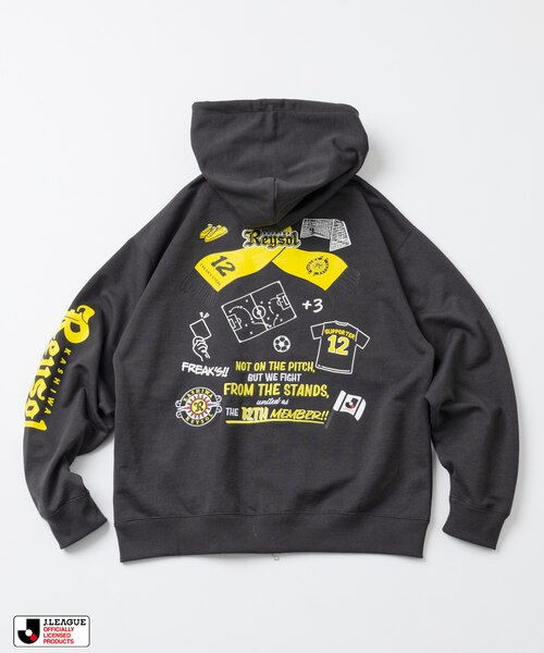 J.LEAGUE × FREAK'S STORE 別注SUPPORTERS ZIP HOODIE【柏レイソル
